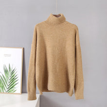 Load image into Gallery viewer, Cashmere Blend Turtle Neck Sweater