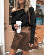 Load image into Gallery viewer, Pumpkins Pullover Off Shoulder Sweater