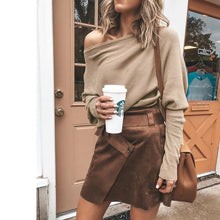 Load image into Gallery viewer, Pumpkins Pullover Off Shoulder Sweater