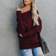 Load image into Gallery viewer, Pumpkins Pullover Off Shoulder Sweater