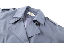 Load image into Gallery viewer, Long Double-Breasted Trench Coat