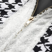 Load image into Gallery viewer, Long Sleeve Houndstooth Skirt Set