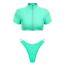 Load image into Gallery viewer, Minou Zipped Up Bikini