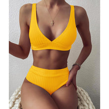 Load image into Gallery viewer, Peachy Ribbed Bikini