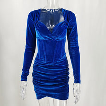 Load image into Gallery viewer, Andromeda Velvet Bodycon Dress