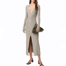 Load image into Gallery viewer, Chichi Long Sleeve Knitted Dress