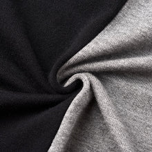 Load image into Gallery viewer, Black Gray Knitted Turtleneck Dress