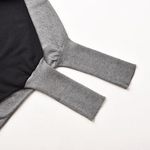 Load image into Gallery viewer, Black Gray Knitted Turtleneck Dress