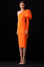 Load image into Gallery viewer, Minerva Knotted Bow One Shoulder Bandage Dress