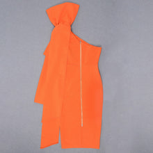 Load image into Gallery viewer, Minerva Knotted Bow One Shoulder Bandage Dress