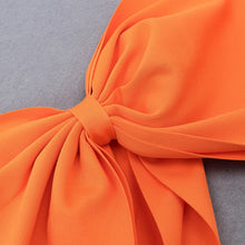 Load image into Gallery viewer, Minerva Knotted Bow One Shoulder Bandage Dress