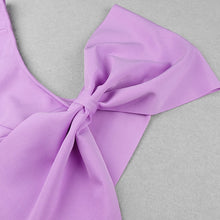 Load image into Gallery viewer, Minerva Knotted Bow One Shoulder Bandage Dress