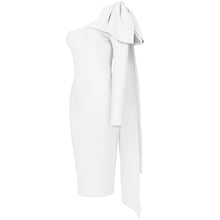 Load image into Gallery viewer, Minerva Knotted Bow One Shoulder Bandage Dress