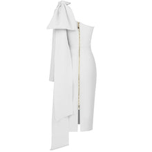 Load image into Gallery viewer, Minerva Knotted Bow One Shoulder Bandage Dress