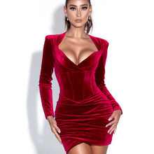 Load image into Gallery viewer, Andromeda Velvet Bodycon Dress