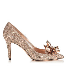 Load image into Gallery viewer, Pointed Toe Crystal Pumps