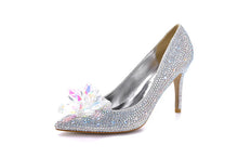 Load image into Gallery viewer, Pointed Toe Crystal Pumps