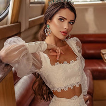 Load image into Gallery viewer, White Lace Bandage Two Piece Set