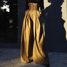 Load image into Gallery viewer, High Waist Loose Pleated Wide Leg Pants
