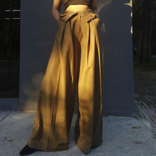 Load image into Gallery viewer, High Waist Loose Pleated Wide Leg Pants