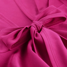 Load image into Gallery viewer, Peplum Bow Tie Open Front Blouse