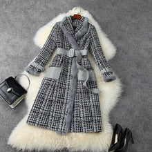 Load image into Gallery viewer, Gray Tweed Faux Fur Trim Jacket