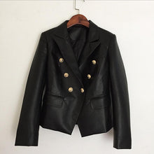 Load image into Gallery viewer, Pu Leather Blazer