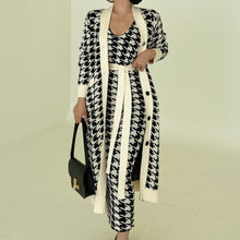 Load image into Gallery viewer, Houndstooth Knitted 2 Piece Set