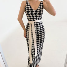 Load image into Gallery viewer, Houndstooth Knitted 2 Piece Set