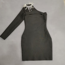 Load image into Gallery viewer, Alcina Rhinestone Tassel Bandage Dress