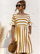 Load image into Gallery viewer, Lucretia Ruffle Stripe Dress