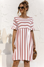 Load image into Gallery viewer, Lucretia Ruffle Stripe Dress