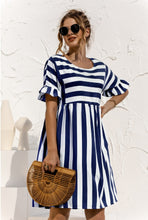 Load image into Gallery viewer, Lucretia Ruffle Stripe Dress