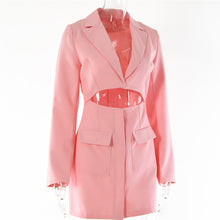Load image into Gallery viewer, Dionne Hollow Out Blazer Dress