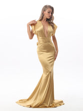 Load image into Gallery viewer, Devin Satin Mermaid Dress