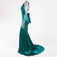 Load image into Gallery viewer, Devin Satin Mermaid Dress