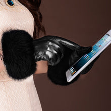 Load image into Gallery viewer, Fur Wrist Leather Driving Gloves