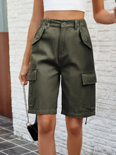 Load image into Gallery viewer, Lumi High Waist Denim Shorts with Pockets
