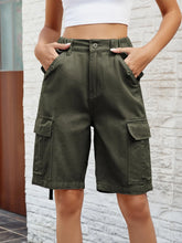 Load image into Gallery viewer, Lumi High Waist Denim Shorts with Pockets
