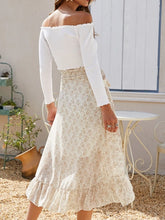 Load image into Gallery viewer, Delya Printed Ruffled Midi Skirt
