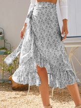 Load image into Gallery viewer, Delya Printed Ruffled Midi Skirt
