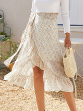 Load image into Gallery viewer, Delya Printed Ruffled Midi Skirt
