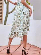 Load image into Gallery viewer, Delya Printed Ruffled Midi Skirt
