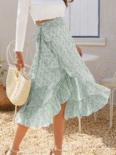 Load image into Gallery viewer, Delya Printed Ruffled Midi Skirt
