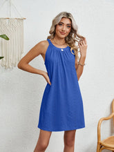 Load image into Gallery viewer, Zia Hollowed Out Sleeveless Beach Dress
