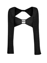 Load image into Gallery viewer, Emera Tied Long Sleeve Top and Skirt Cover Up Set
