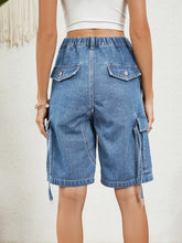Load image into Gallery viewer, Lumi High Waist Denim Shorts with Pockets
