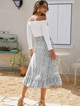 Load image into Gallery viewer, Delya Printed Ruffled Midi Skirt
