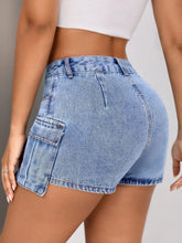 Load image into Gallery viewer, Zosia Mid-Rise Waist Denim Shorts with Pockets
