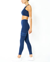 Load image into Gallery viewer, Taia Navy Blue Leggings
